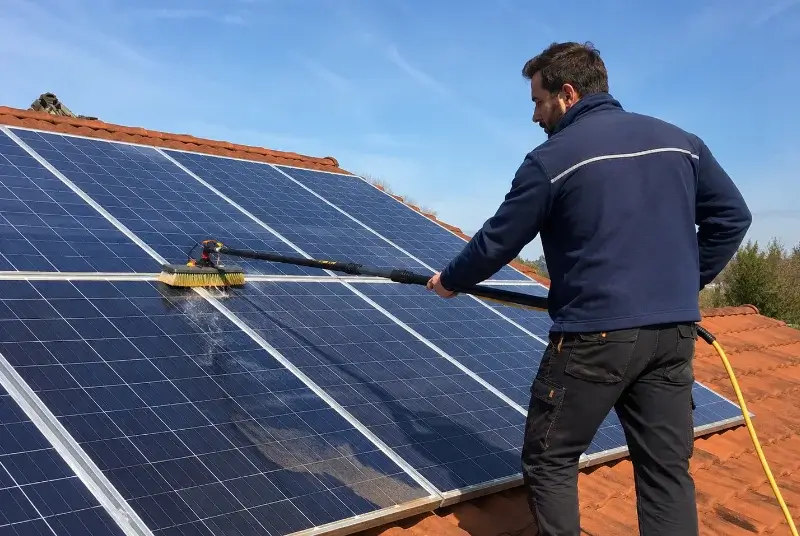 Nettoyage et entretien de panneaux solaires à Herbsheim
